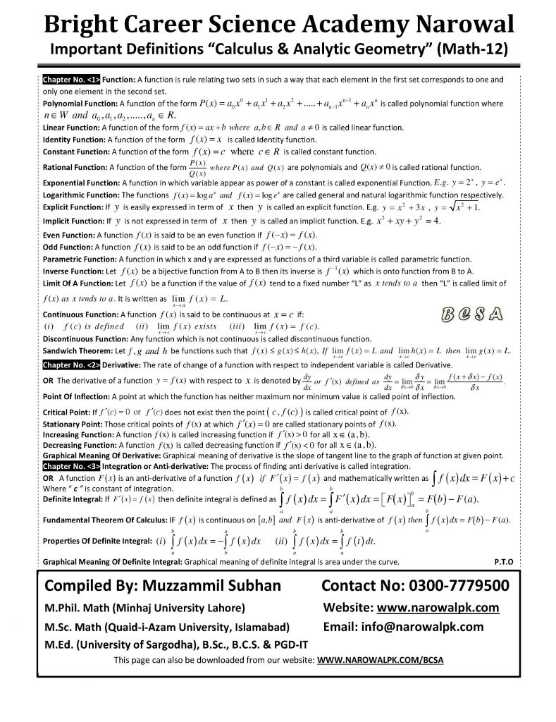 Full Book Defination of 2nd Year 1 Page 1