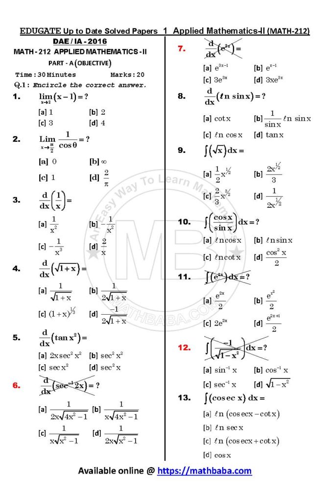 Up to Date MATH 212 Page 01