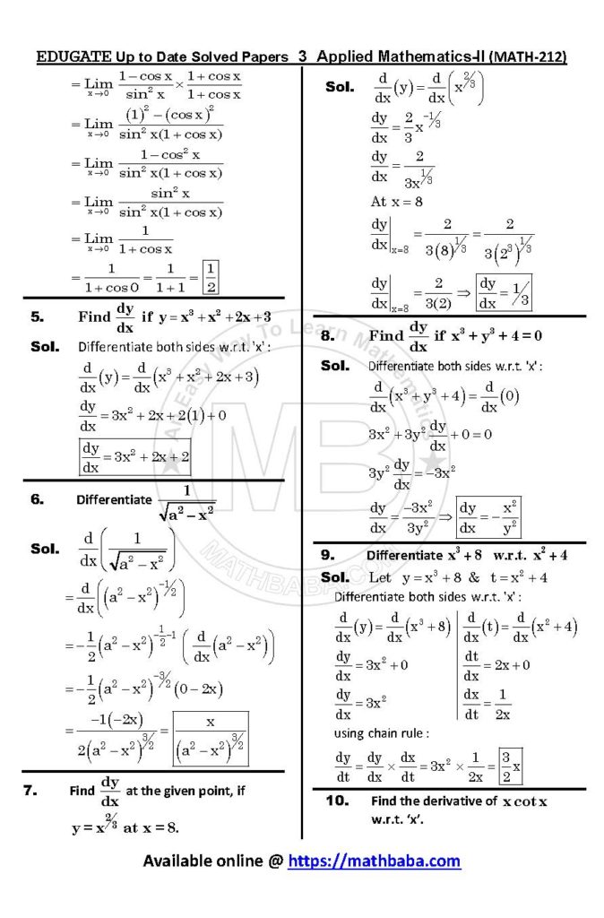 Up to Date MATH 212 Page 03