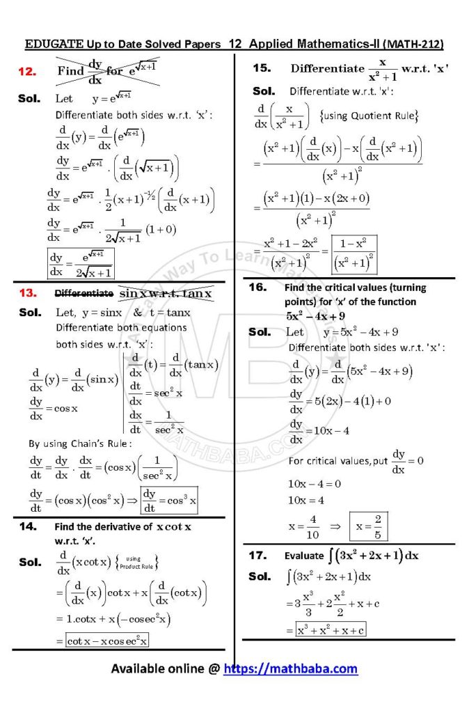 Up to Date MATH 212 Page 12