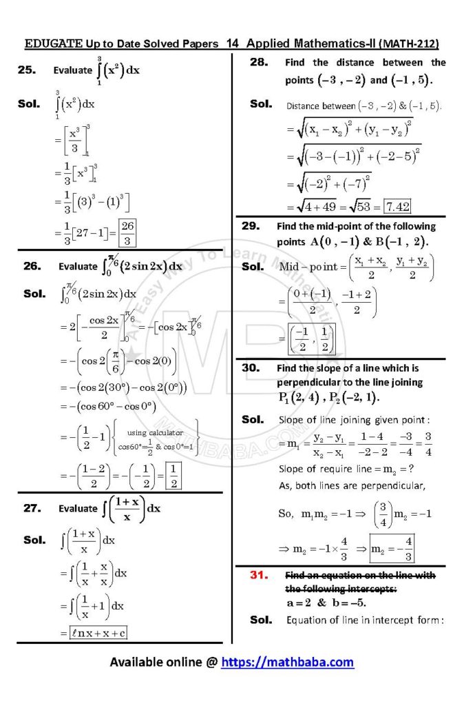 Up to Date MATH 212 Page 14