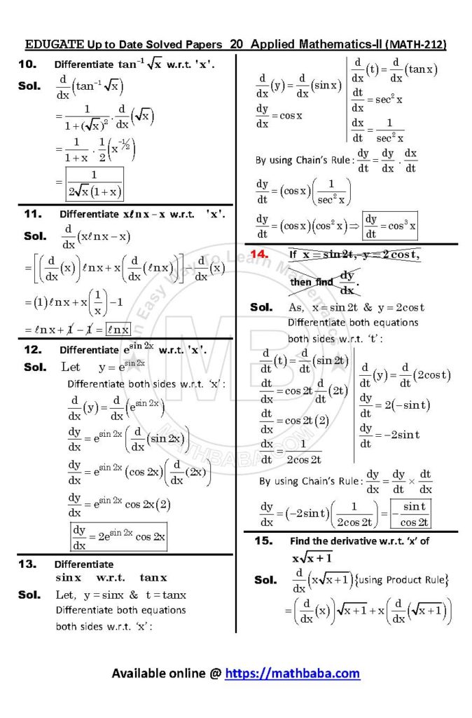 Up to Date MATH 212 Page 20