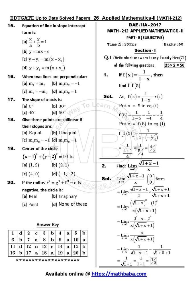 Up to Date MATH 212 Page 26