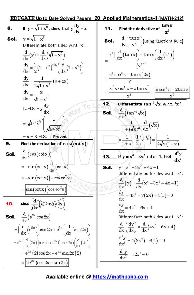 Up to Date MATH 212 Page 28