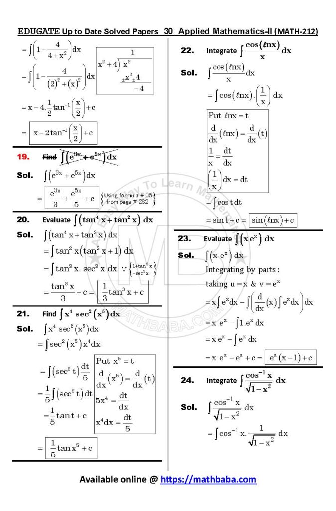 Up to Date MATH 212 Page 30