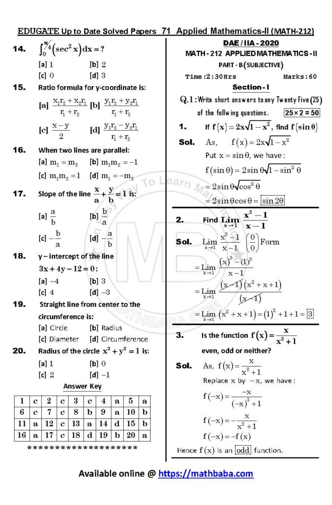 Up to Date MATH 212 Page 71