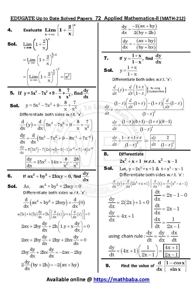 Up to Date MATH 212 Page 72