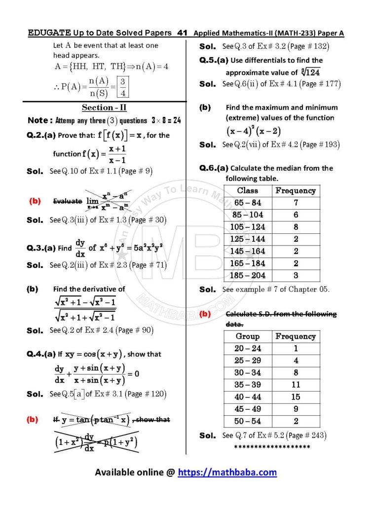 Up to Date MATH 233 Paper A Page 41