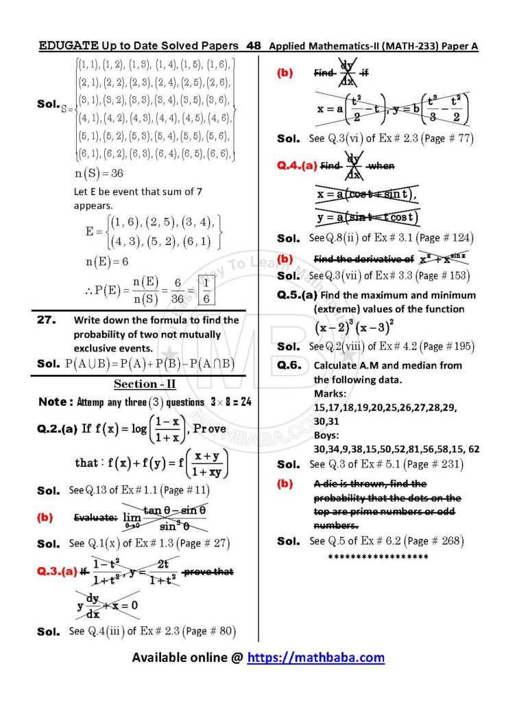 Up to Date MATH 233 Paper A Page 48