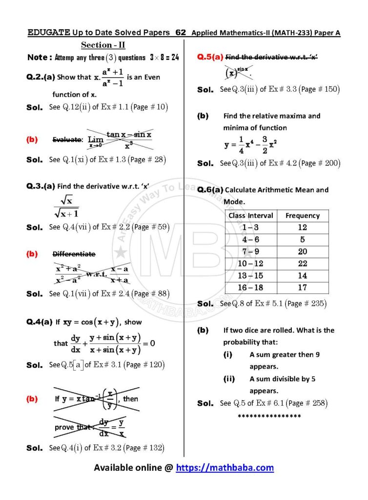 Up to Date MATH 233 Paper A Page 62