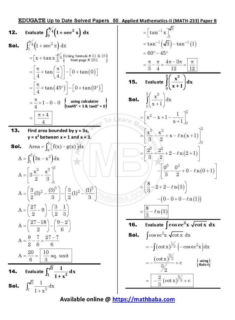 Up to Date MATH 233 Paper B Page 50