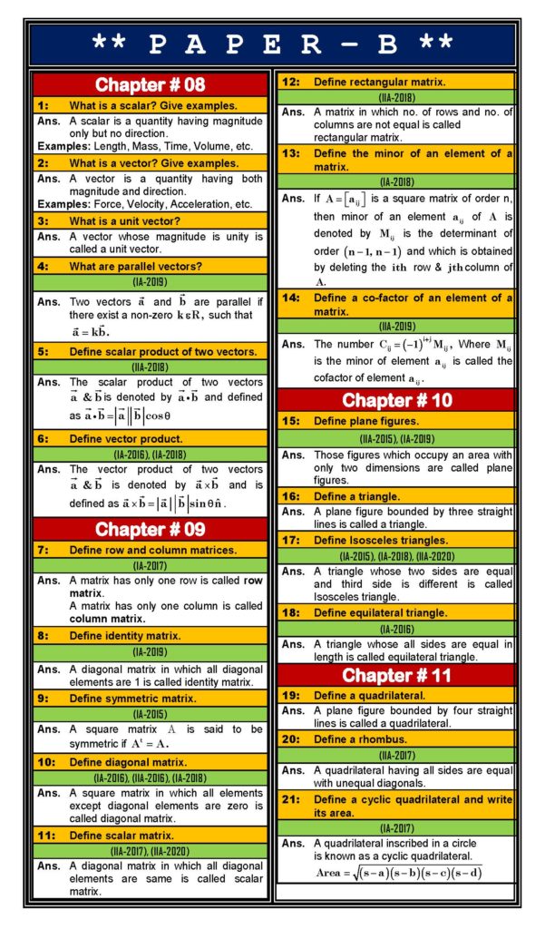 Definitions Math 113 Page 2