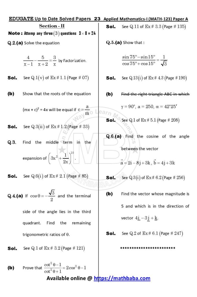 Math 123 Paper A Up to date Page 23