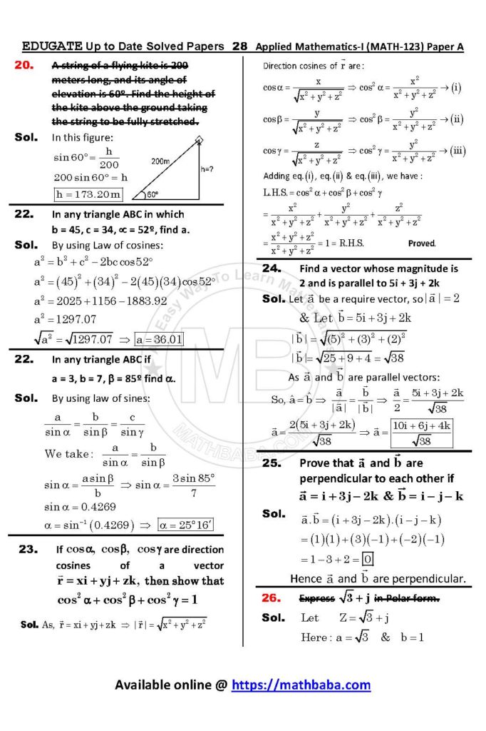 Math 123 Paper A Up to date Page 28