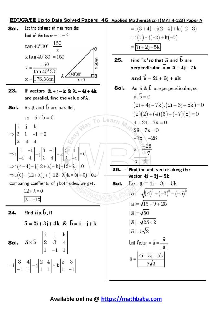 Math 123 Paper A Up to date Page 46