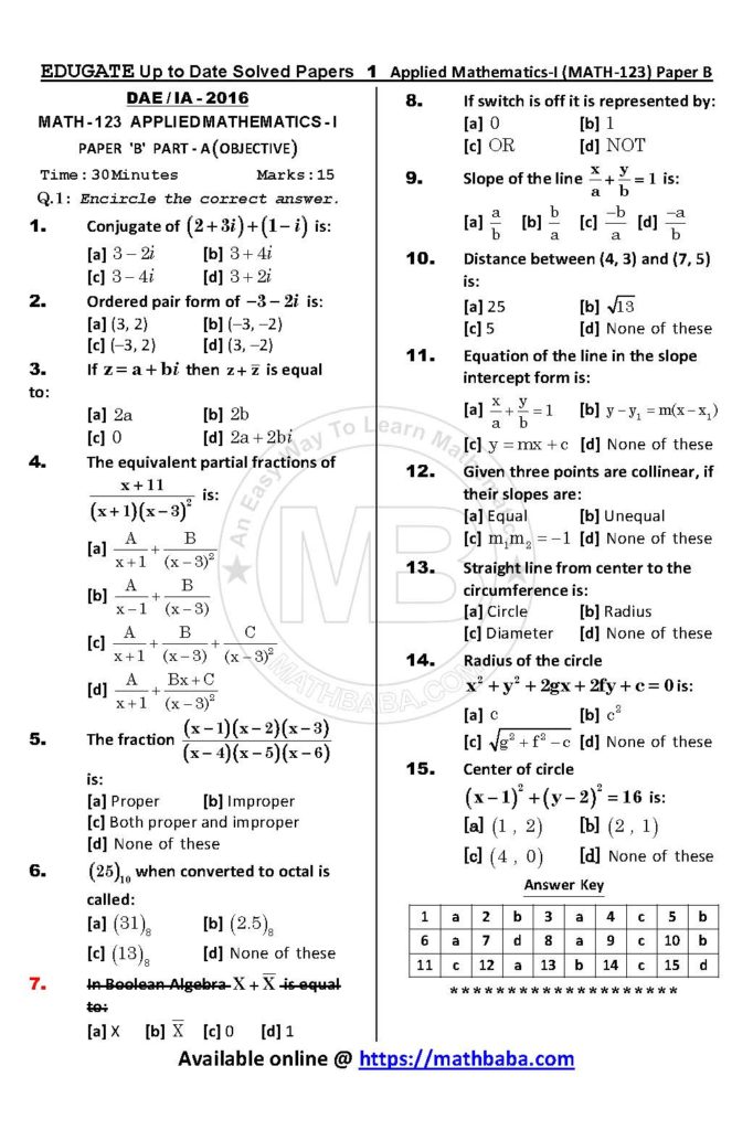 Math 123 Paper B Up to date Page 01