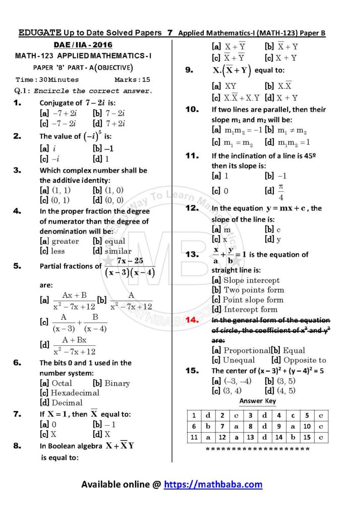 Math 123 Paper B Up to date Page 07