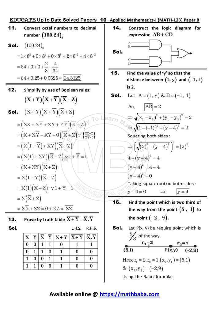 Math 123 Paper B Up to date Page 10