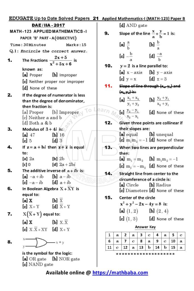 Math 123 Paper B Up to date Page 21