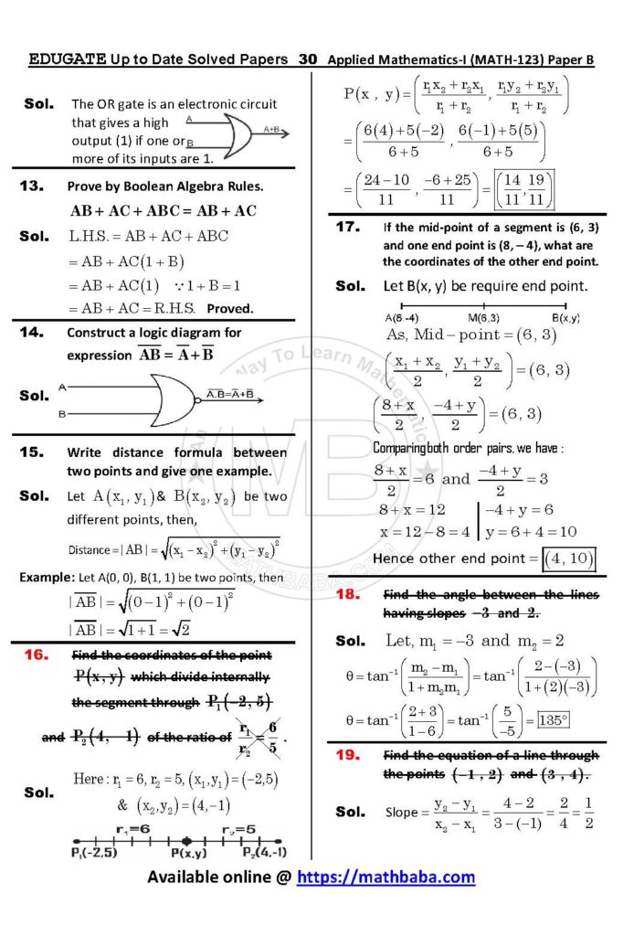 Math 123 Paper B Up to date Page 30