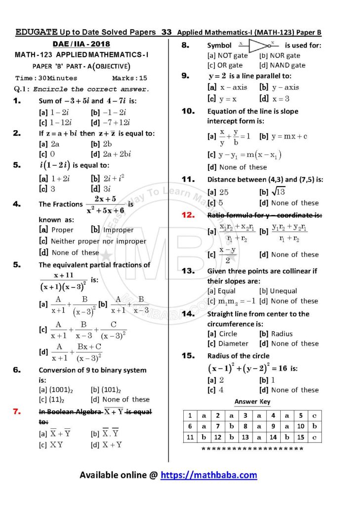 Math 123 Paper B Up to date Page 33