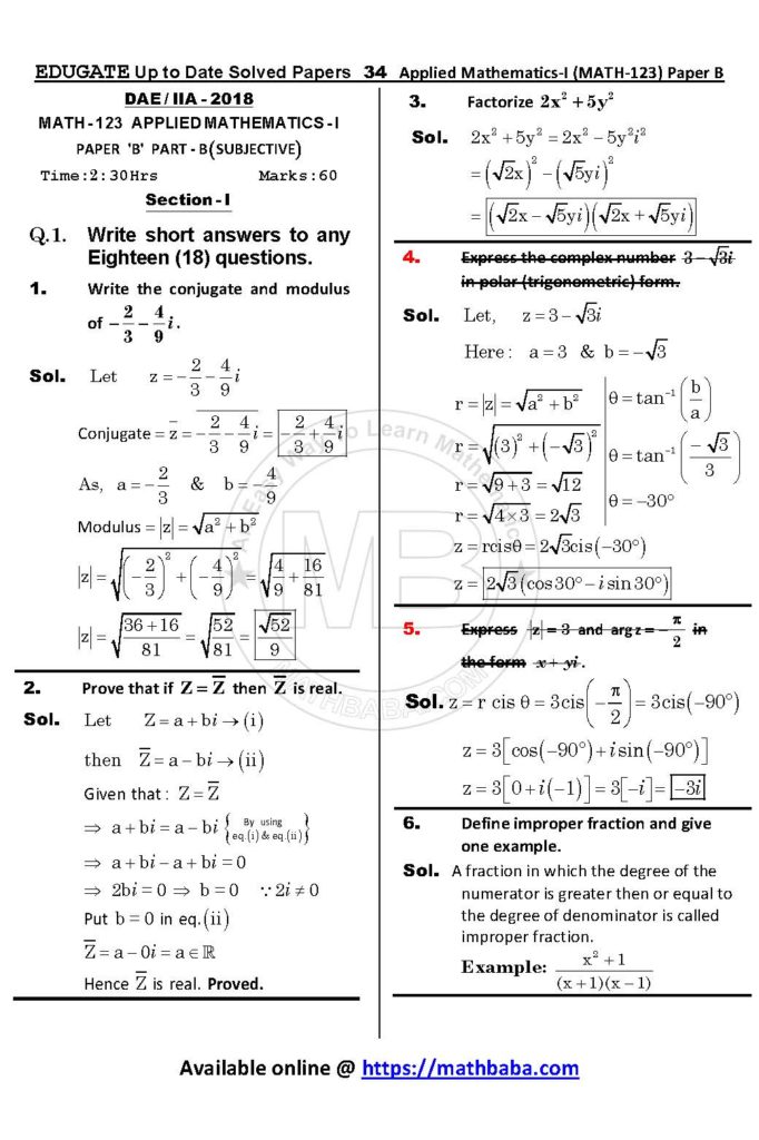 Math 123 Paper B Up to date Page 34