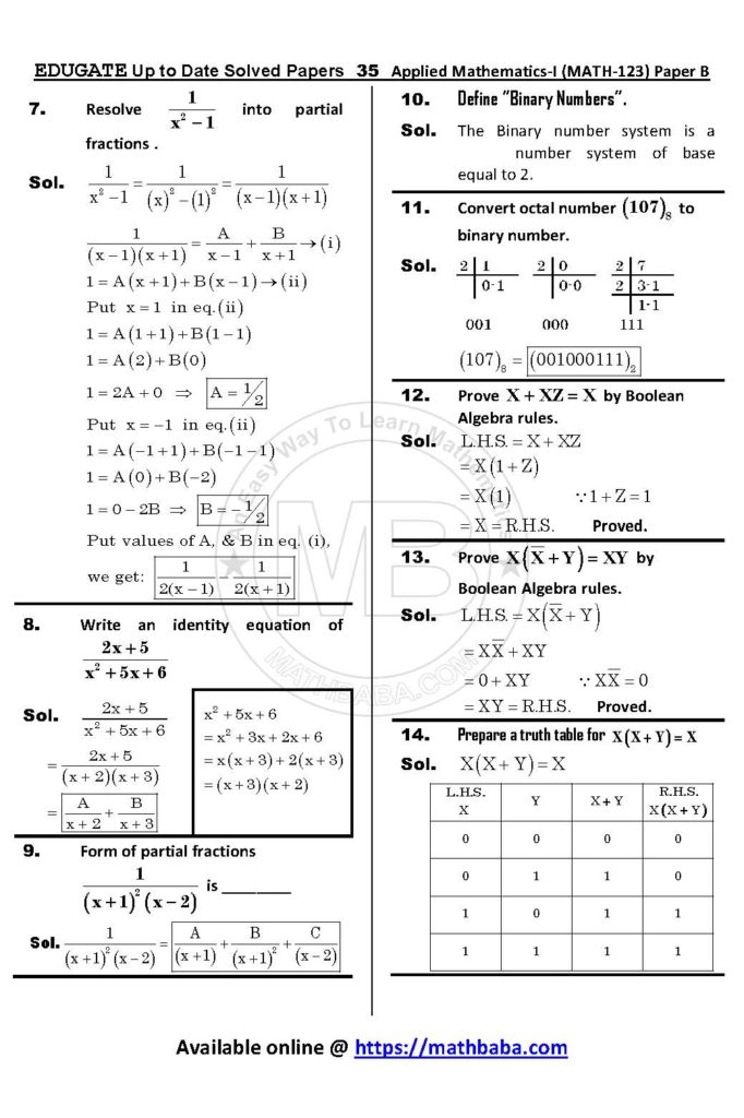 Math 123 Paper B Up to date Page 35