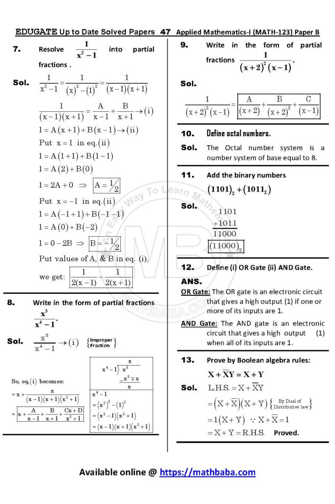 Math 123 Paper B Up to date Page 47