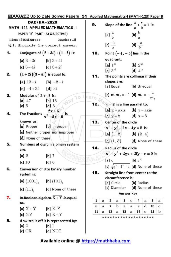 Math 123 Paper B Up to date Page 51