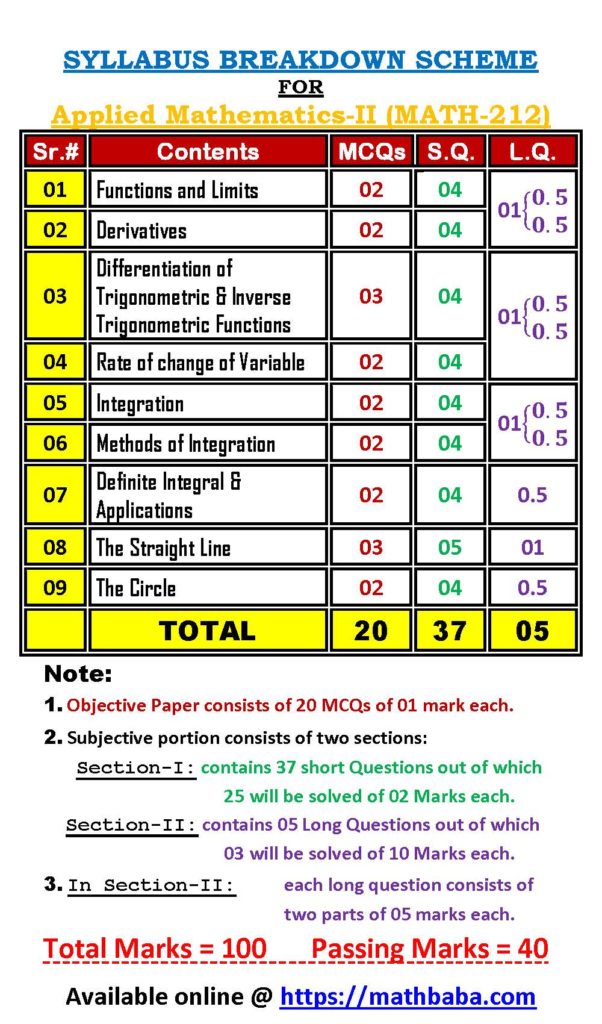 PAPER SCHEME MATH 212